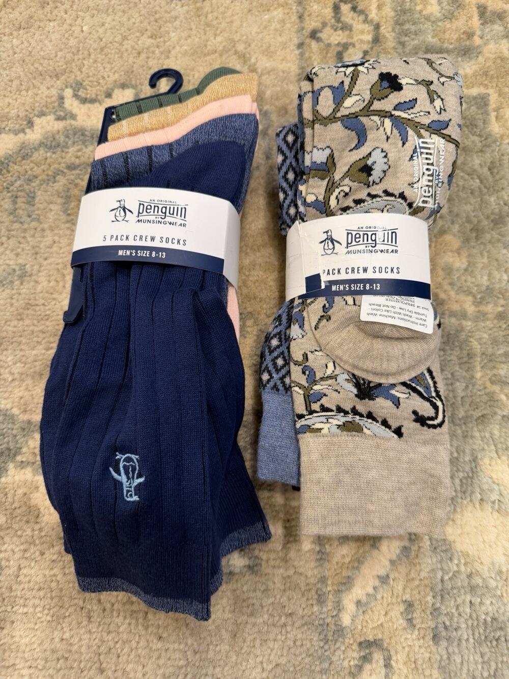 Penguin Men's Socks 8 Pairs Of Crew Socks Sz 8-13 NWT